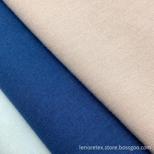 Recycled Polyester Rayon Knit Spandex French Terry Fabric